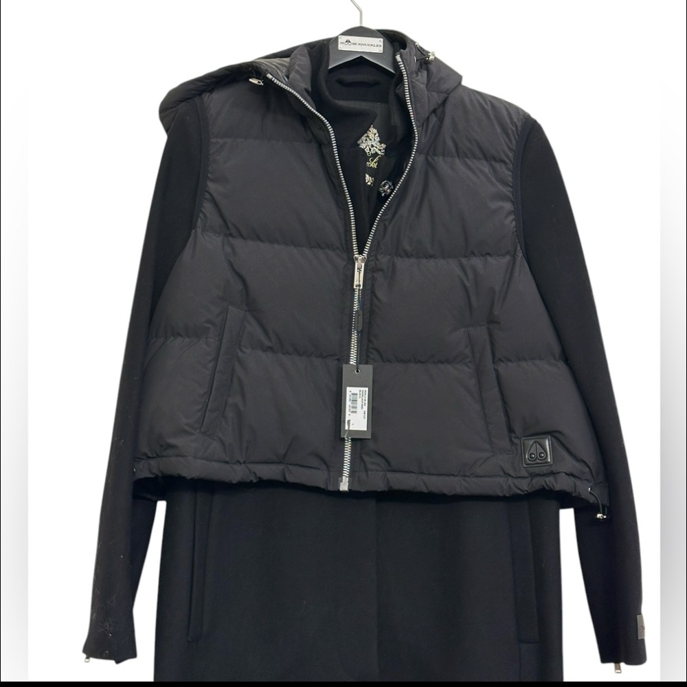 NWT MOOSE KNUCKLES Ranelagh Convertible 3-in-1 Wool Coat + Puffer Vest Sz Sz L - Picture 11 of 16